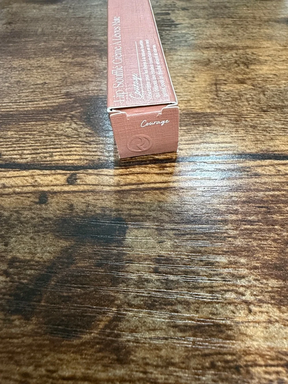 NIB Rare Beauty Lip Soufflé Matte Lip Cream - Courage (Peachy Coral Pink)